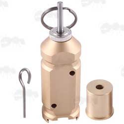 Tan Coloured Mini Metal Trip Wire Blank Firing Alarm Mine