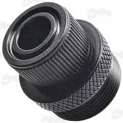 Black Anodised Alloy 13/16-28 Threaded Muzzle Silencer Adapter