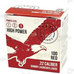 Box of 100 x .22 High Powered Blanks for Dog Dummy Launchers