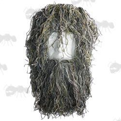 Camouflage Hood for Ghillie Suit on Display Head