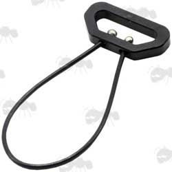 Aluminium Fitting Sling Block with a Steel Cable with Black Plastic Coating