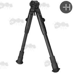 Hawke Rifle Barrel Fitting Bipod with Telescopic Legs and Rubber Fit