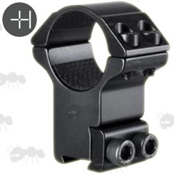 Pair of Hawke Two Piece Dovetail Rail Scope Match Mounts, High Profile Design for 25mm Diameter Scope Tubes, Model 22 102