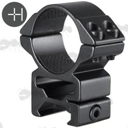 Pair of Hawke Two Piece Weaver Rail Scope Match Mounts, High Profile Design for 30mm Diameter Scope Tubes, Model 22 117