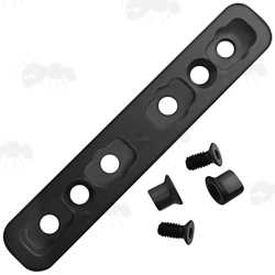 80mm Long KeyMod Accessory Rail to M-Lok Rail Adapter with Fittings