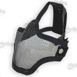 Black CM01 Lower Face Wire Mesh Mask