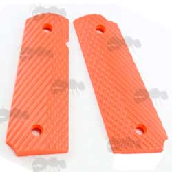 Tactical Orange Colt 1911 Handgun Grip Panels