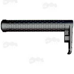 Black Anodised Finished Metal Fixed M4 Rifle Style Buffer Tube Stock with Shoulder Pad Plate