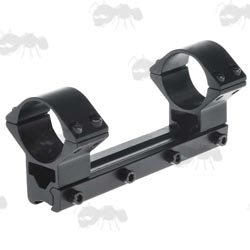 Long Base, One Piece, High-Profile See-Thru 30mm Scope Ring Mounts for Dovetail Rails