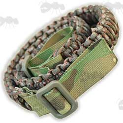 Multicamo Paracord Weaved Rifle Sling
