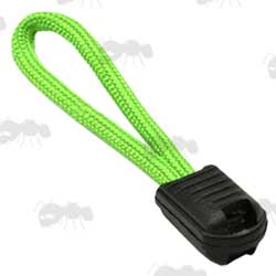 Bright Green Paracord Zipper Pull