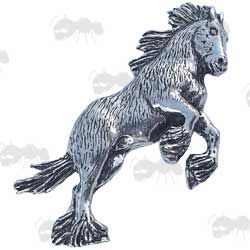 Shire Horse Pewter Pin Badge