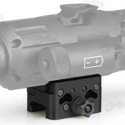 Heavy-Duty Picatinny to Picatinny Rail Adapter Clamp, Shown Fitted to a IR Patrol M250 Thermal Monocular