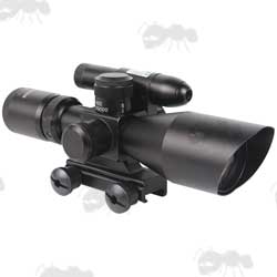 Pod 1-6x22 Red and Green Illuminated Compact Scope with Integrated Mount for Weaver / Picatinny Rails