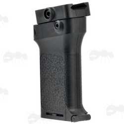 Tac Rifle Black Polymer Multi-Rail Handguard Fitting Angled Vertical Forend Grip
