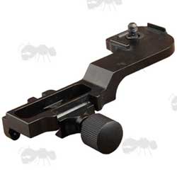 Black Metal Rail Mount for PVS-14 Style Night Vision Monoculars