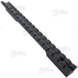 Top Picatinny Rail Slots View of Long Action One Piece Remington 700 Aluminium Picatinny Rail