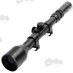 ANT 3-7x28mm Duplex Crosshair Rifle Scope with Dovetail Rail Mounts