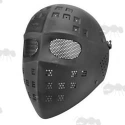 Black Salem Styled Airsoft Hockey Mask