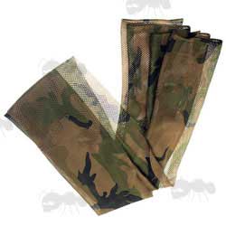 Woodland Camouflage Scrim Net Scarf