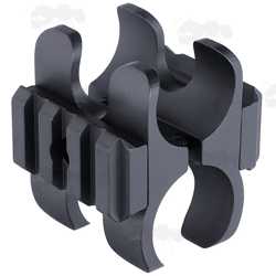 Shotgun Barrel and Magazine Tube Clamp Accessory Adapters