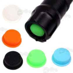 Six Silicone Boots for Tactical Torch Tailcap Switches