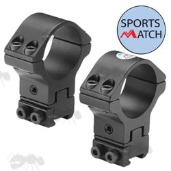 SPORTSMATCH  TO88 Scope Mounts for 34mm tubes and Weaver or Picatinny Rails 