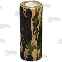 Roll of 15cm Wide Woodland Camouflage Stealth Tape
