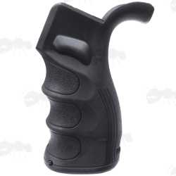 Tac Rifle Black Polymer Pistol Grip with a Oversized Finger Groove Design
