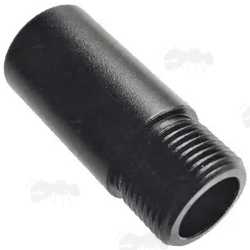 Black Anodised 6061 T6 Aircraft Grade Alloy M12x1 Female Thread To M14x1 Left Hand Male Thread Muzzle Adapter