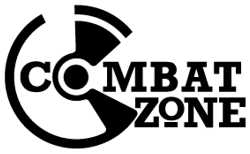 Black and White Combat Zone Logo