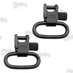 Uncle Mike's 25mm QD Black Sling Swivels