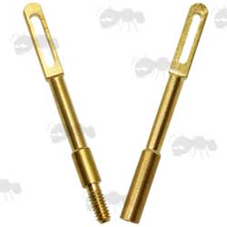 Two Brass Rifle Patch Puller Loops in Female and Male .17 Caliber USA Threads