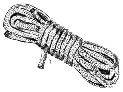 Drawing of a Roll of Paracord