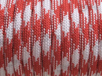 Red and White Patterned Colour Paracord