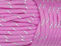 Reflective Thread Rose / Baby Pink Colour Paracord