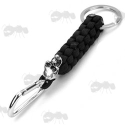 Square Stitch Weave Pull in Black Paracord