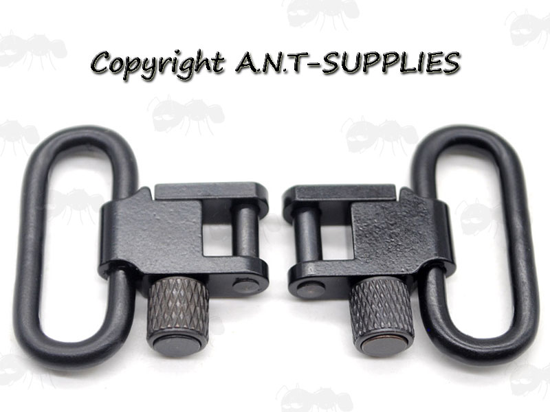 All Steel 25mm QD Black Sling Swivels