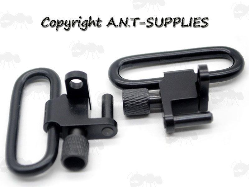 All Steel 30mm QD Black Sling Swivels