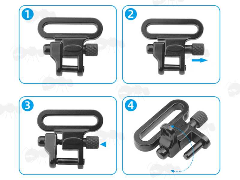 Guide to Fitting The Heavy-Duty Quick-Release 25mm Sling Swivels