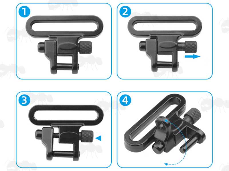 Guide to Fitting The Heavy-Duty Quick-Release 30mm Sling Swivels