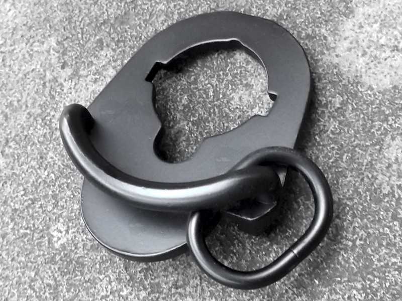 AR-15 Collapsible Stock Sling Plate with 180 Degree Loop Fitting