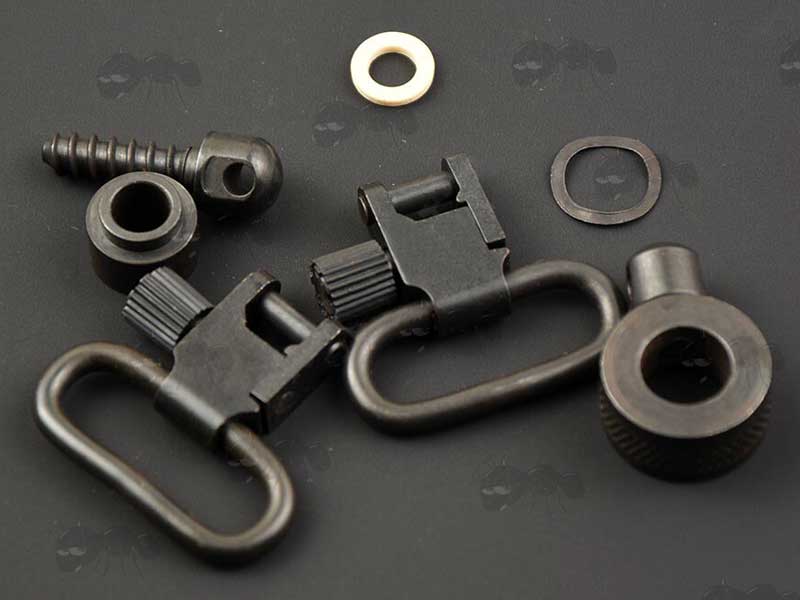 Browning BLR Forend QD Sling Swivel Base Studs with a Pair Quick-Detach Swivels
