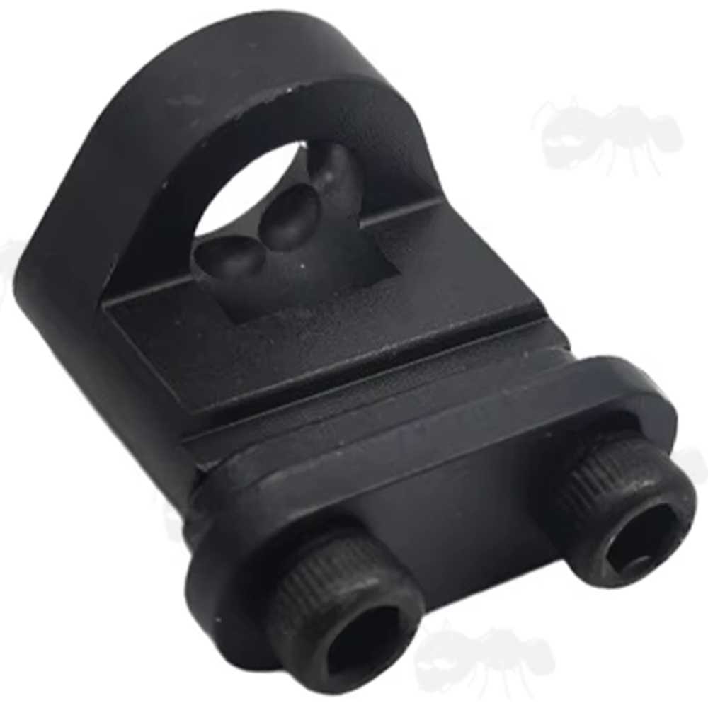 Black 10mm Socket Push Button QD Swivel Port Adapter for Tactical Rifle Buttstocks with Sling Strap Slots