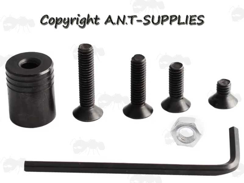Push Button Release Swivel Port Socket with Four Screw Fittings and Nut