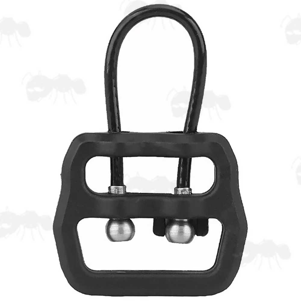 Aluminium Fitting Sling Block with a Steel Cable with Black Plastic Coating