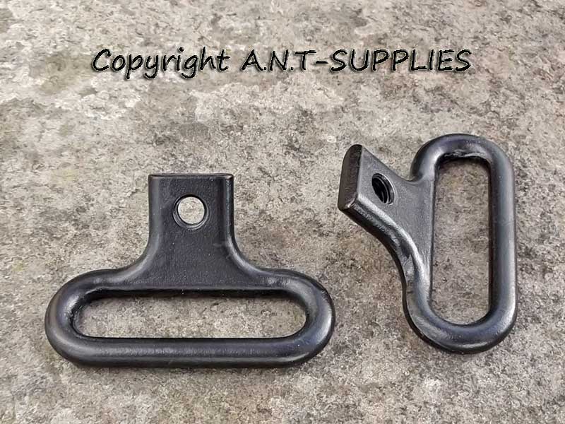 Two Metal M16A2 Butt Stock Sling Loops in Black