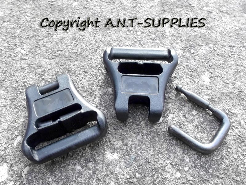 Pair of Silent Black Polymer QD Gun Swivels