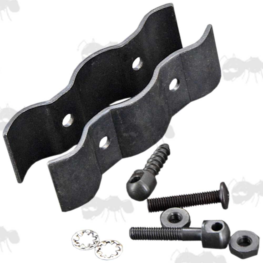 Remington, Mossberg and Winchester Police Shotgun Barrel and Extended Magazine Band QD Sling Swivel Fitting Kit