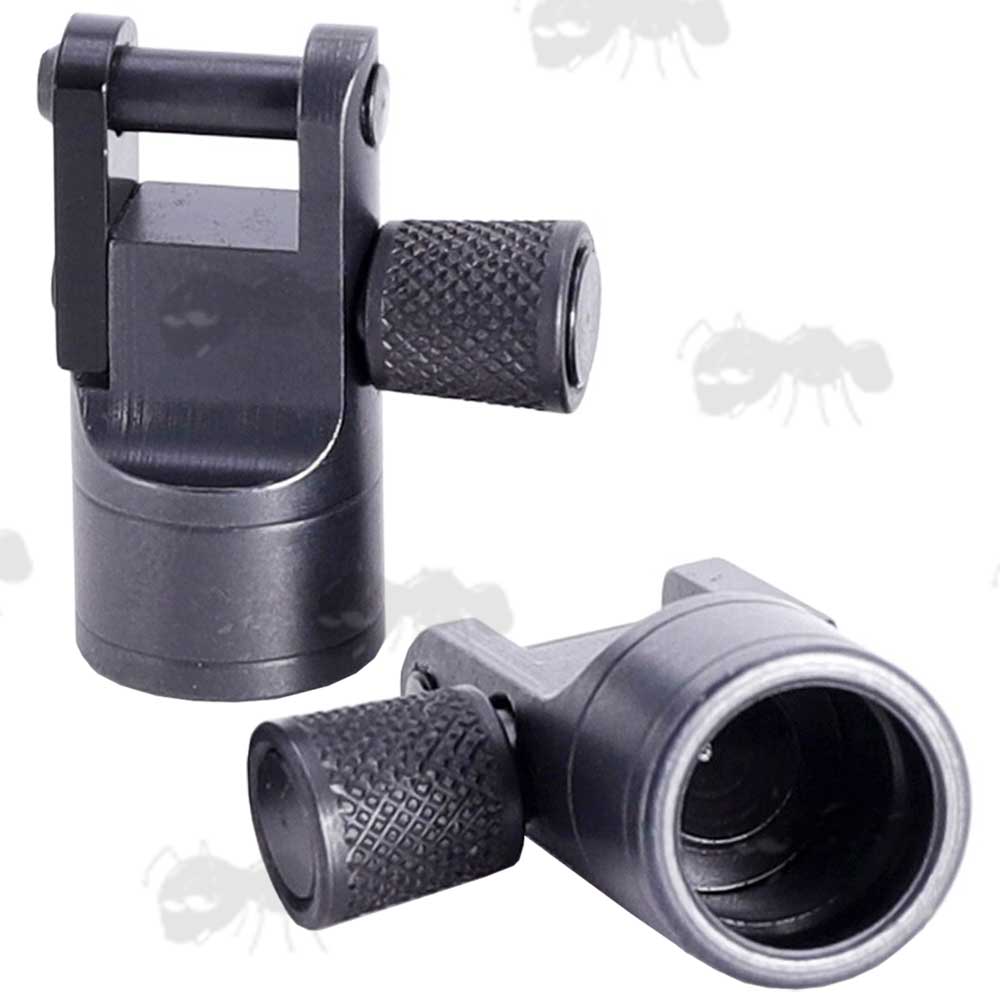 QD Stud to Flush Fit 10mm Socket Swivel Base Adapter